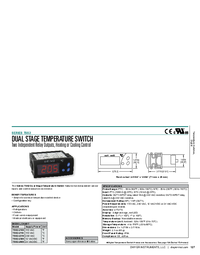 Thumbnail of document Data Sheet - TSS2 Dual Stage Temperature Switch